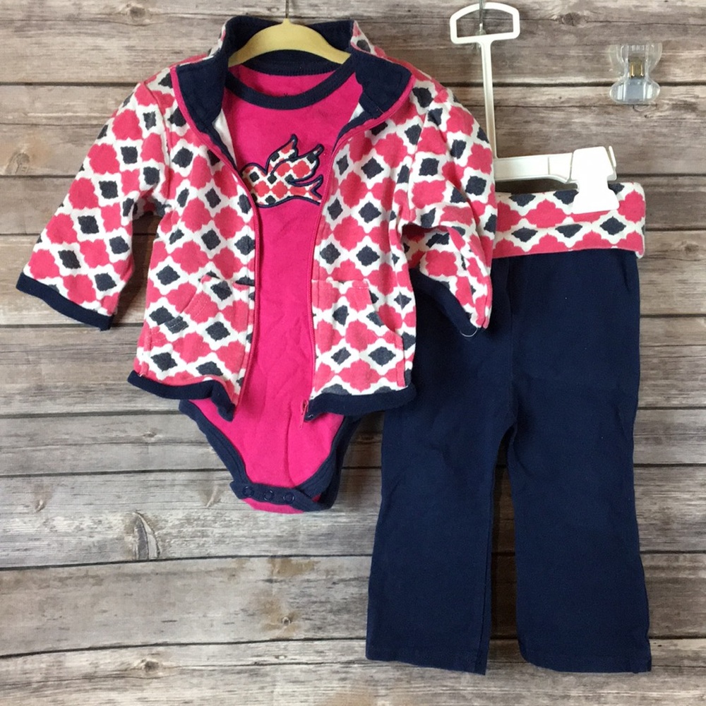 3 piece infant yoga outfit